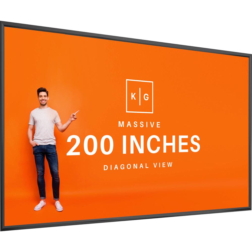 Pantalla de Proyector Fija KHOMO GEAR GER-1273 200"" Diagonal 16:9, Superficie CinemaWhite UHD, Ganan