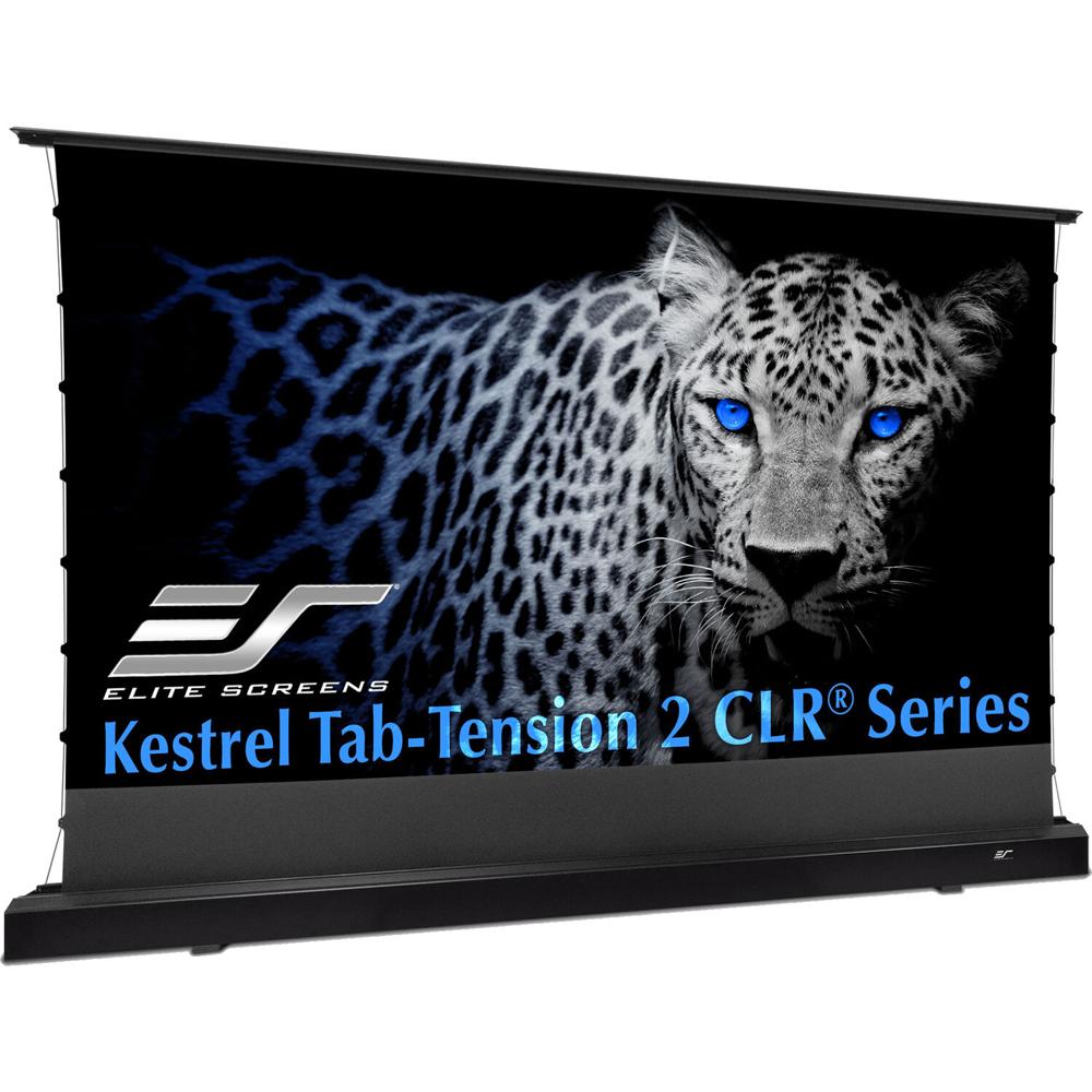 Pantalla Motorizada Elite Screens FTE121UH3-CLR Kestrel Tab-Tension 2 CLR 121"" Diagonal 16:9, Materi