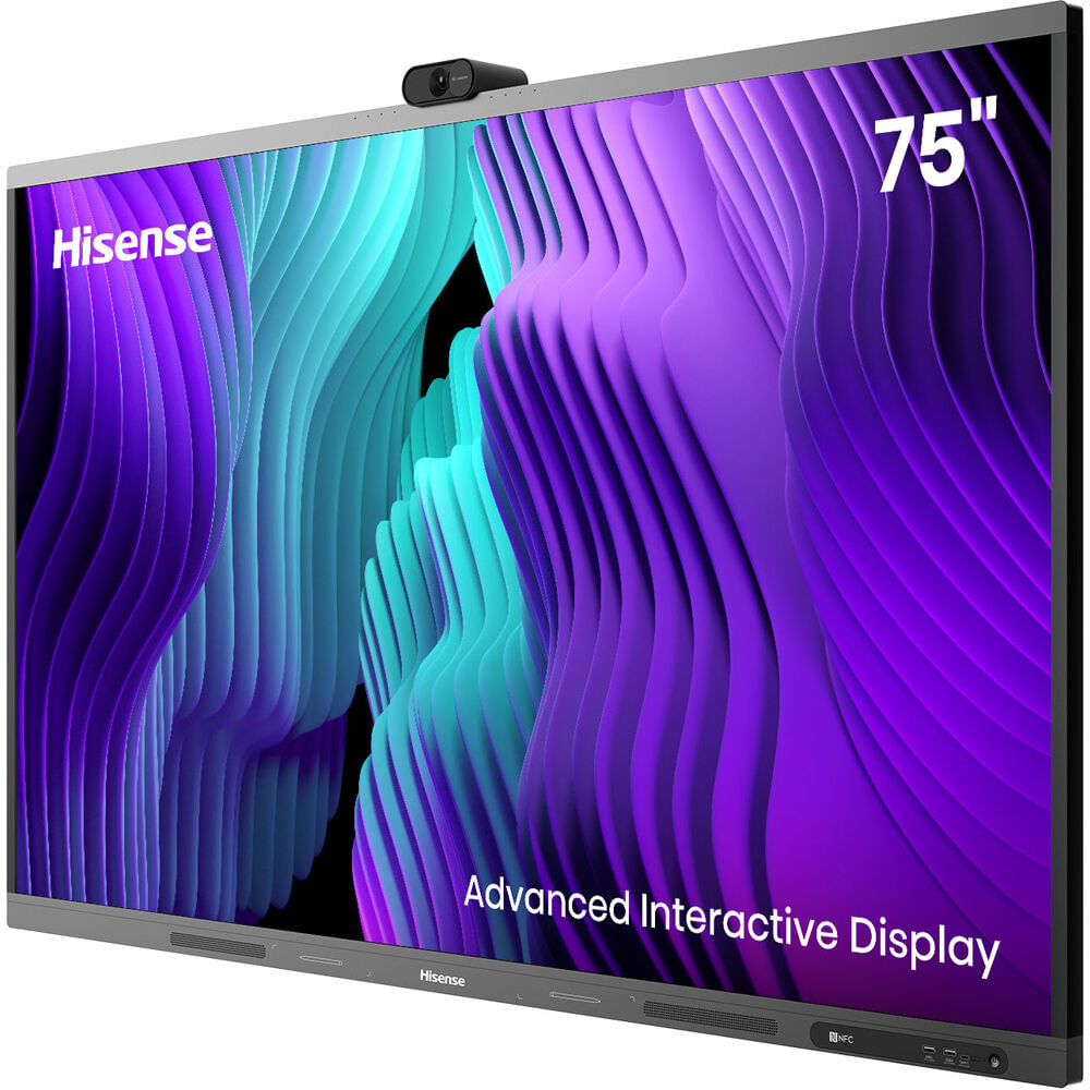 Monitor Comercial Hisense GoBoard 75MR6DE de 75"" UHD 4K con Pantalla Táctil, Cámara Integrada y Sist