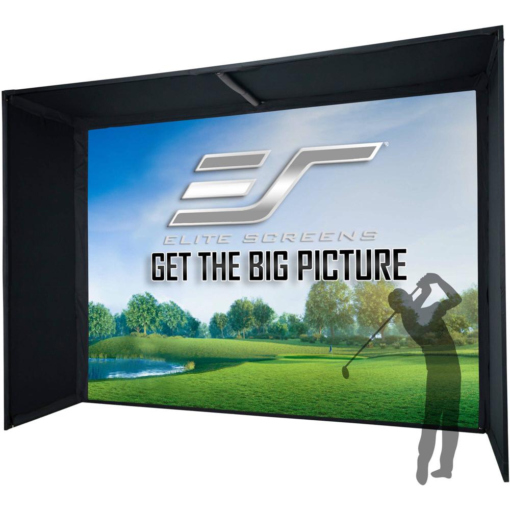 Pantalla de Proyección Elite Screens GSB10X10-IPW1145 GolfSim Bay Series 10x10' con Superficie Impac