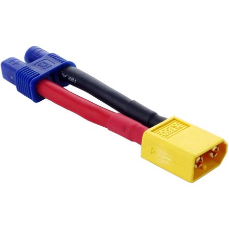 Adaptador de Cable EC3 Femenino a XT60 Masculino para ESC/Baterías de Vehículos RC 1242122-REG