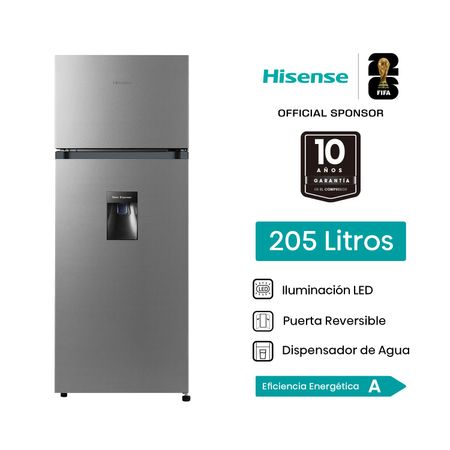 Refrigeradora Hisense Top Mount 205L RD267H  Gris