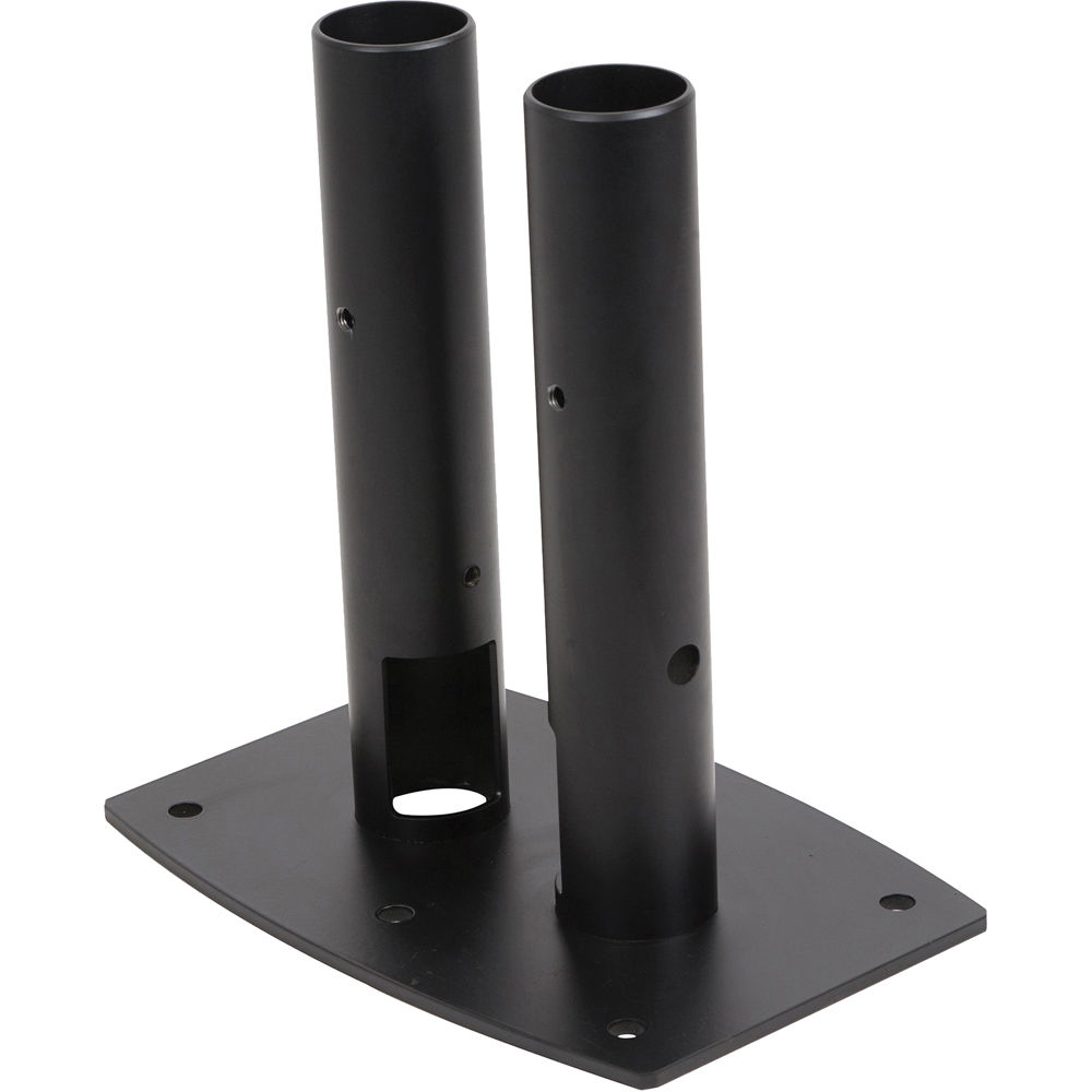 Placa de Piso Pedestal Doble Modular Peerless-AV MOD-FPP2 (Negro) - Soporta Concreto y Madera, Capac