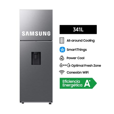 Refrigeradora Samsung Top Mount Freezer 341L RT35DG5720S9PE Silver