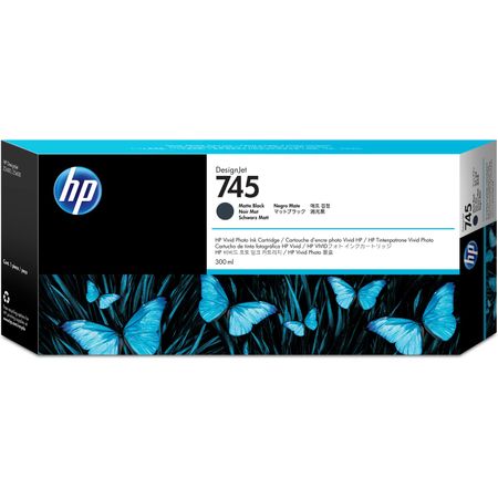 Cartucho de Tinta Negra Mate de Alta Capacidad Hp 745 Designjet 300Ml 1614874-REG