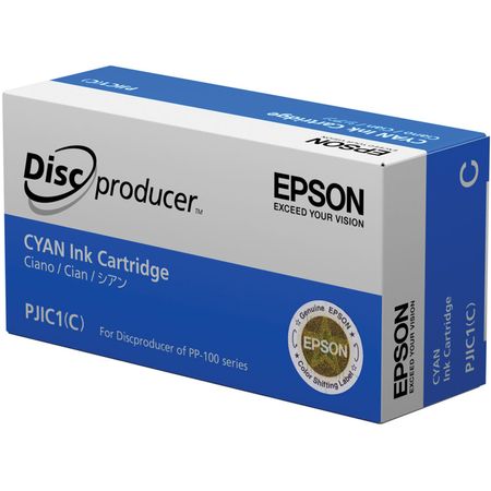 Cartucho de Tinta Cian Epson Pjic1 C para La Impresora Automática de Discos Pp 100 Discproducer 748778-REG