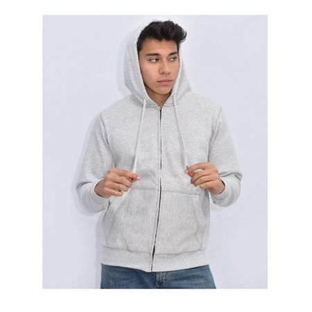 Polera con Cierre para Hombre Blanco Talla L