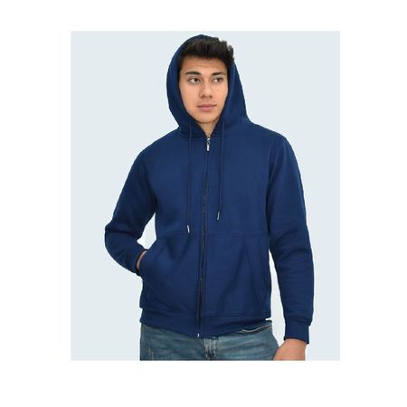 Polera con Cierre para Hombre Azul Talla M