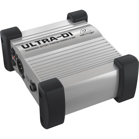 Behringer DI100: Caja Directa Activa de Canal Único para Aplicaciones en Escenario y Estudio, Alimen 1821120-REG