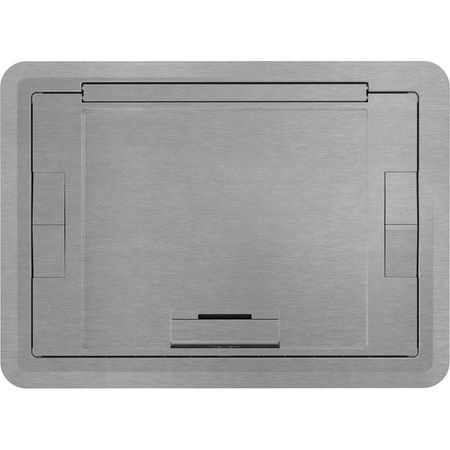 Cubierta de Superficie para Caja de Piso Wiremold Products Evo EFB con Inserto de Alfombra (Aluminio 1844362-REG