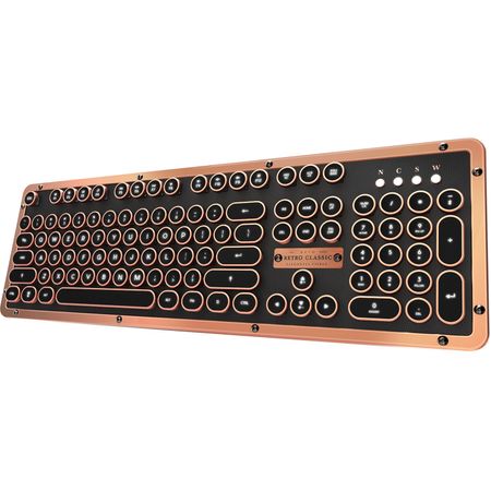 Teclado Mecánico Retro Classic Bt Inalámbrico con Retroiluminación de Azio Artisan 1414357-REG