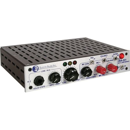 Summit Audio 2BA-221 - Previo de Micrófono y Línea de Canal Único con Impedancia de Micrófono Variab 412724-REG