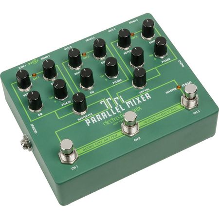 Electro-Harmonix Tri Parallel Mixer - Pedal de Mezcla y Switcher de Loop FX para Guitarra Eléctrica 1495938-REG