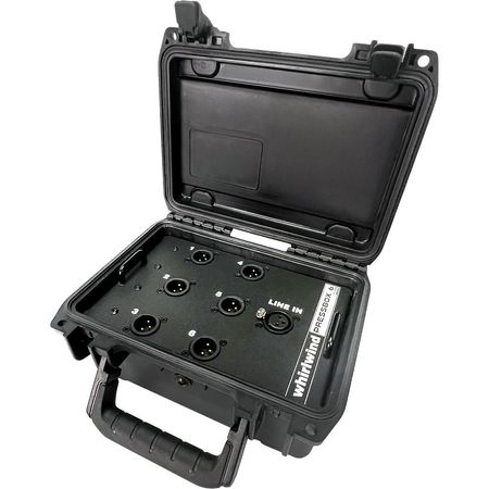 Whirlwind PB06-SKB: Caja de Prensa Pasiva 1 Línea In/6 Mic Out con Estuche SKB para Conferencias de 1762468-REG