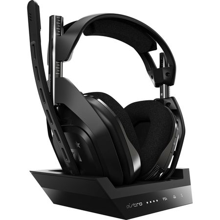 Auriculares Inalámbricos Astro Gaming A50 con Estación Base Negro y Gris para Windows Mac y Ps4 1527191-REG