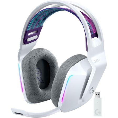 Auriculares Inalámbricos Rgb Logitech G G733 Lightspeed para Juegos Blanco 1590052-REG