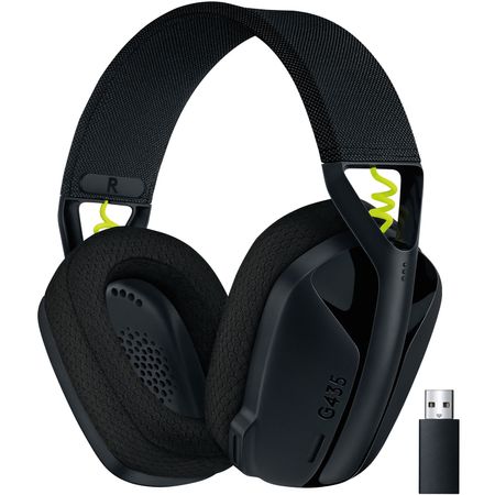 Auriculares Inalámbricos Gaming Logitech G G435 Negro Amarillo 1663583-REG