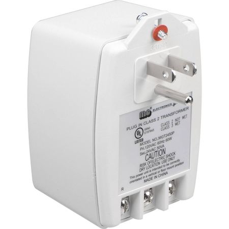 MG Electronics MGT-2450P Fuente de Alimentación AC Clase II (24VAC, 50VA) con Conector a Tierra de T 1165664-REG