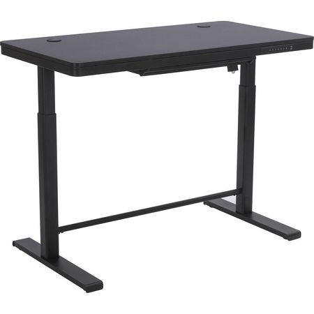 Escritorio de Pie Eléctrico de Vidrio Uncaged Ergonomics Rise Up (Negro) - Altura Ajustable, Operaci 1750048-REG