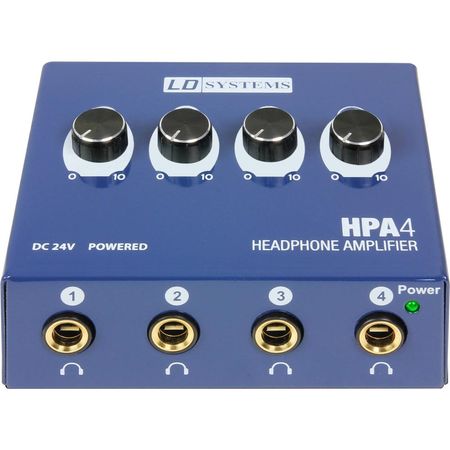 Amplificador de Auriculares LD Systems HPA 4 - Compacto, 4 Canales, Ideal para Monitoreo In-Ear, Ent 1467519-REG