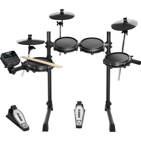 Kit de Batería Electrónica Alesis Turbo de 7 Piezas con Parche de Malla y Módulo Turbo 1591265-REG