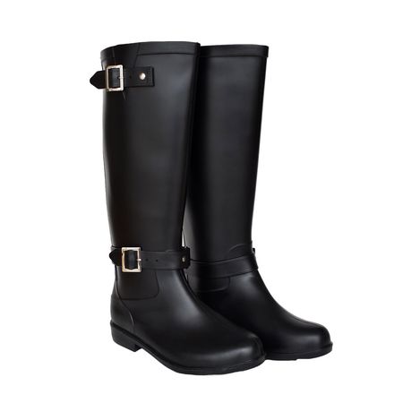Botas de Lluvia para Mujer Modelo Carla Color Negro Talla 38