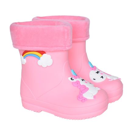 Botas de Lluvia Pink UNiñorn para Niñas Color Rosa Talla 28 Botas de Lluvia Pink Unicorn para Niñas Color Rosa Talla 29