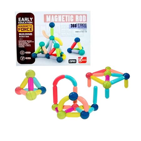 Juguete Bloques de Construcción Figuras Magnéticas 25pcs