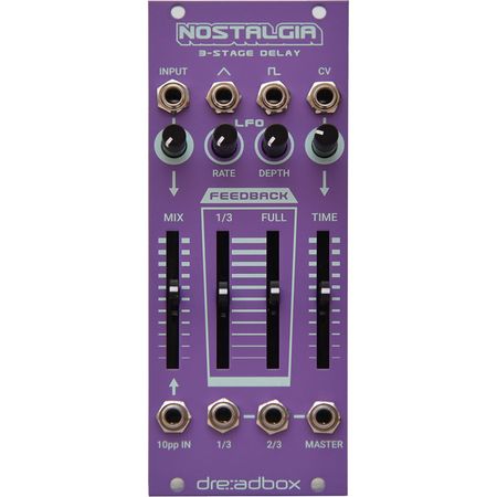 Dreadbox Chromatic Nostalgia Módulo Eurorack de Delay Híbrido de 3 Etapas (10HP) 1520659-REG