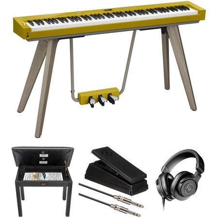 Casio Privia PX-S7000: Piano Digital Portátil de 88 Teclas con Kit de Valor, Banco, Pedal de Expresi 1729923-REG