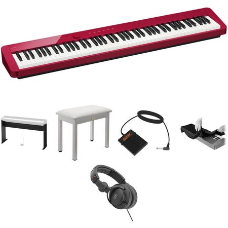 Casio Privia PX-S1100 Piano Digital de 88 Teclas con Soporte, Banco, Auriculares, Pedal - Ideal para 1662830-REG