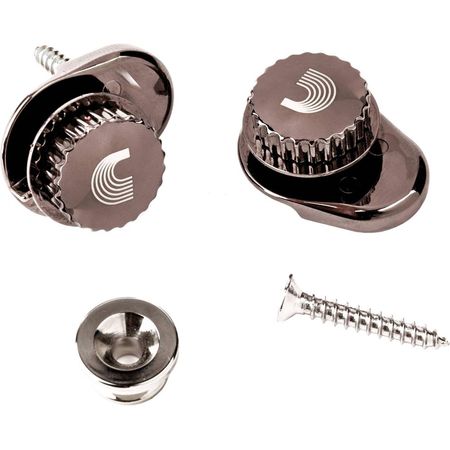 D'Addario NS Universal Strap Locks (Par, Níquel) - Seguridad Mejorada, Conexión y Remoción Fácil, In 1382788-REG