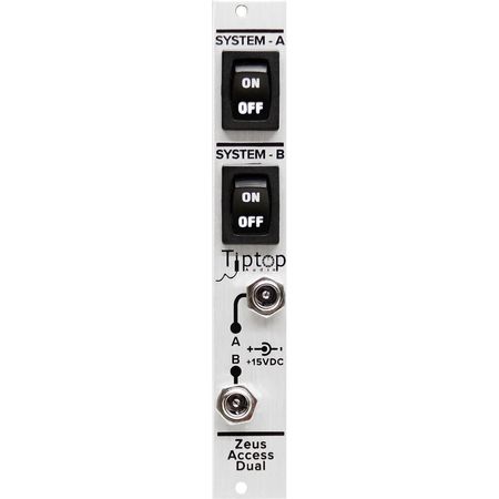 Módulo de Alimentación Dual Eurorack TipTop Audio ZEUS Access (Plata, 4 HP) - Soporta hasta 6 ZEUS S 1786882-REG