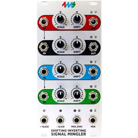 Módulo Eurorack 4ms Shifting Inverting Signal Mingler (12 HP) - Manipulador de Voltaje, 4 Canales In 1774234-REG
