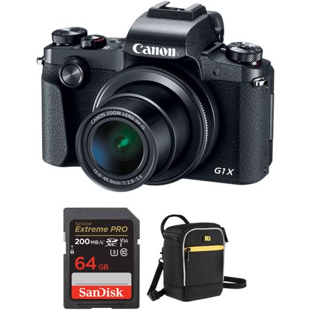 Cámara Digital Canon Powershot G1 X Mark Iii con Kit de Accesorios 1376847-REG
