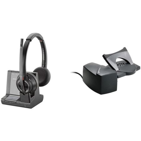 Kit de Auricular Inalámbrico Plantronics Savi 8220 y Elevador de Auriculares Hl10 1584263-REG