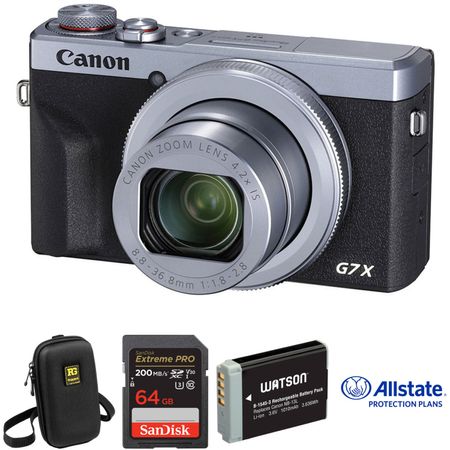 Cámara Digital Canon Powershot G7 X Mark Iii Deluxe Kit Plateado 1498751-REG
