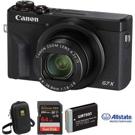 Cámara Digital Canon Powershot G7 X Mark Iii Deluxe Kit Negro 1498749-REG