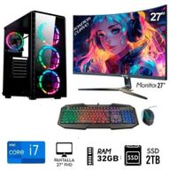 Computadora PC CORE i7 3.2Ghz  Ram 32GB   Disco SSD 2TB  Monitor 27 FULL HD