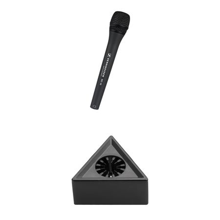 Micrófono de Mano Sennheiser MD 46 con Kit de Bandera de Micrófono ENG - Patrón Polar Cardioide, Rej 1055163-REG
