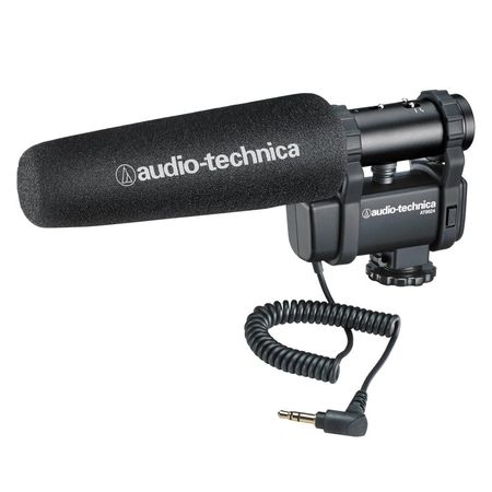 Micrófono Estéreo/Mono Audio-Technica AT8024 para Cámaras DSLR y de Video - Selección Mono/Estéreo, 1086818-REG
