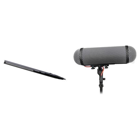 Micrófono Direccional Sennheiser MKH 416-P48U3 Resistente a la Humedad con Kit de Parabrisas Rycote 1251095-REG