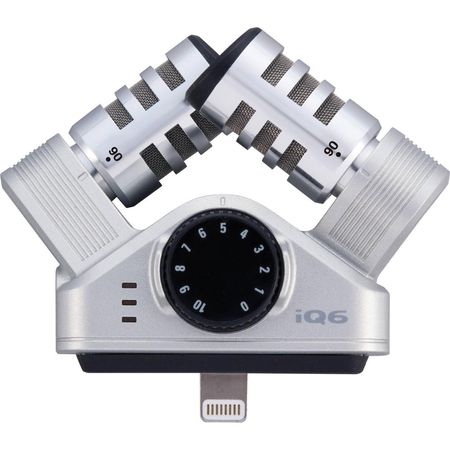 Micrófono Estéreo Zoom iQ6 X/Y para Dispositivos iOS con Conector Lightning - Calidad Profesional y 1079351-REG