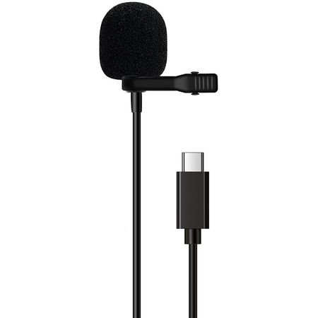 Micrófono Lavalier LituFoto VV10 USB-C (19.7') - Mejora tu Audio Móvil, Patrón Omnidireccional, Cone 1832054-REG