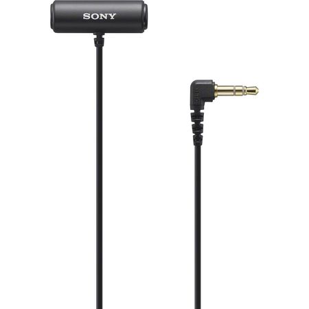 Micrófono Lavalier Estéreo Compacto Sony ECM-LV1 con Conector TRS de 3.5mm - Ideal para Creadores de 1629560-REG