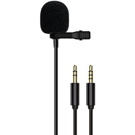 Micrófono Lavalier LituFoto VV10 de 3.5mm (19.7') - Audio Mejorado, Patrón Omnidireccional, Conector 1832048-REG