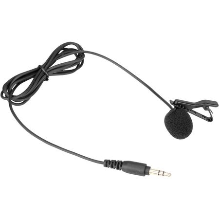 Micrófono Lavalier Omnidireccional Saramonic SR-M1 con Conector TRS de 3.5mm (Negro) - Compatible co 1604029-REG