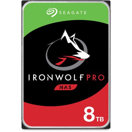 Disco Duro Interno Nas Seagate Ironwolf Pro de 8Tb 7200 Rpm Sata Iii 3.5 Cmr Oem 1666828-REG