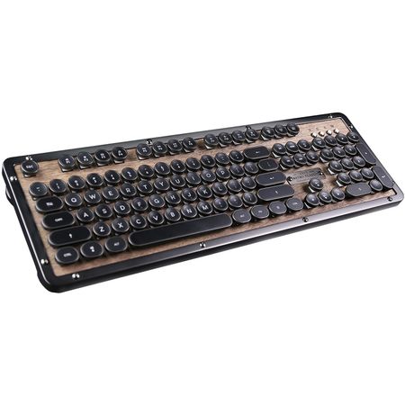 Teclado Mecánico Retro Classic Bt Inalámbrico con Retroiluminación de Azio Elwood 1414359-REG
