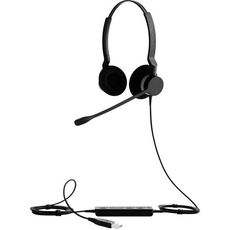 Auriculares Jabra BIZ 2300 Microsoft Duo USB Type-A: Sonido HD, Cancelación de Ruido, Protección Aud 1098366-REG